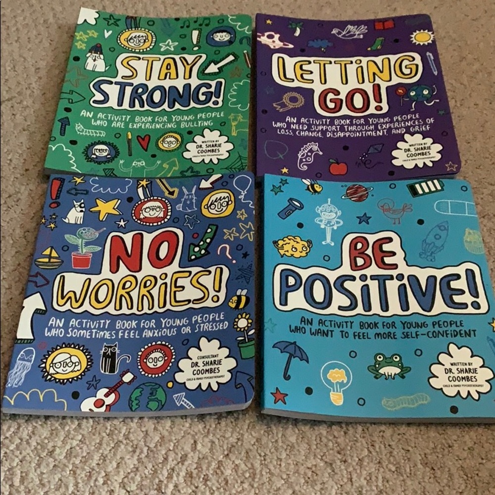 Set of 4: mindful kid/adult activity journals ✏️
